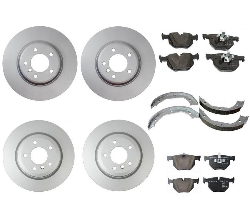 BMW Brake Kit - Pads and Rotors Front &  Rear (348mm/336mm)